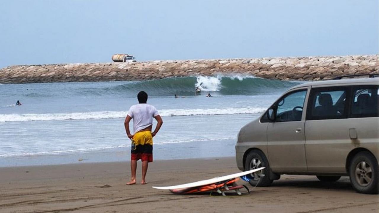 Surfing in Ecuador