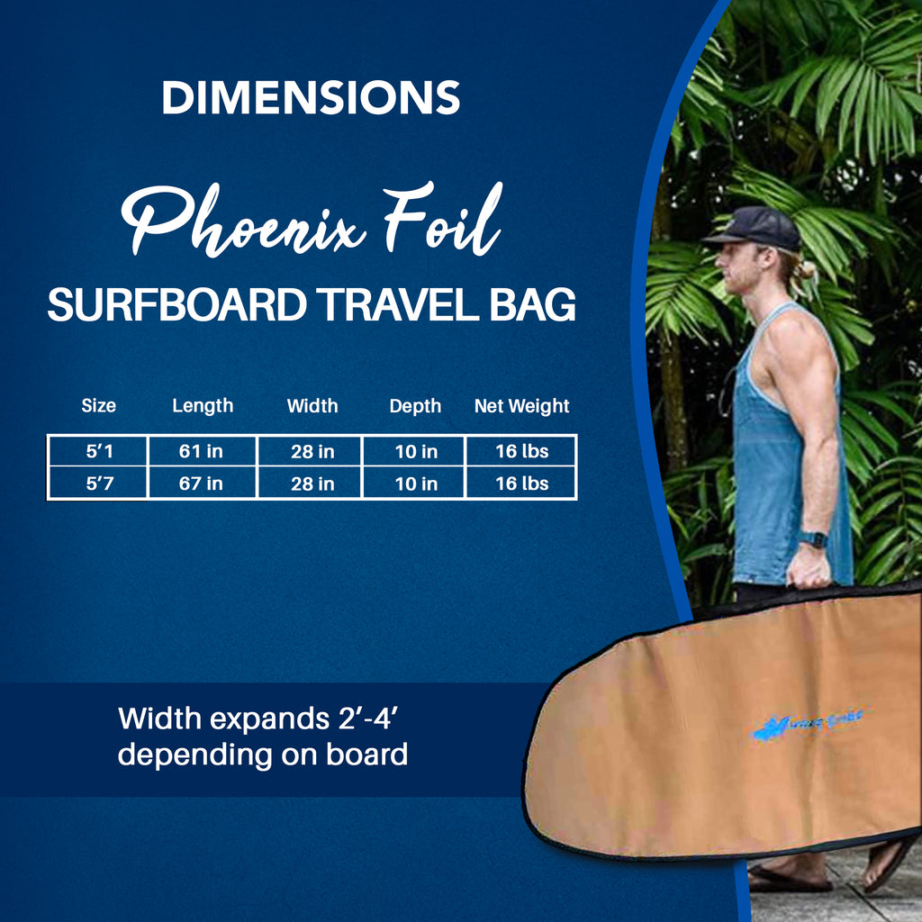 Phoenix Foil Surfboard Travel Bag | 1 Brd
